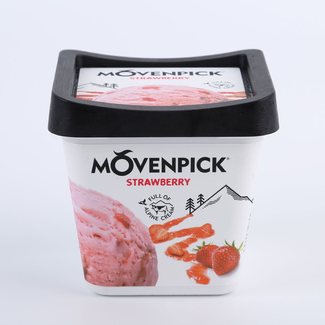 MOVENPICK ICE CREAM STRAWBERRY 500ML