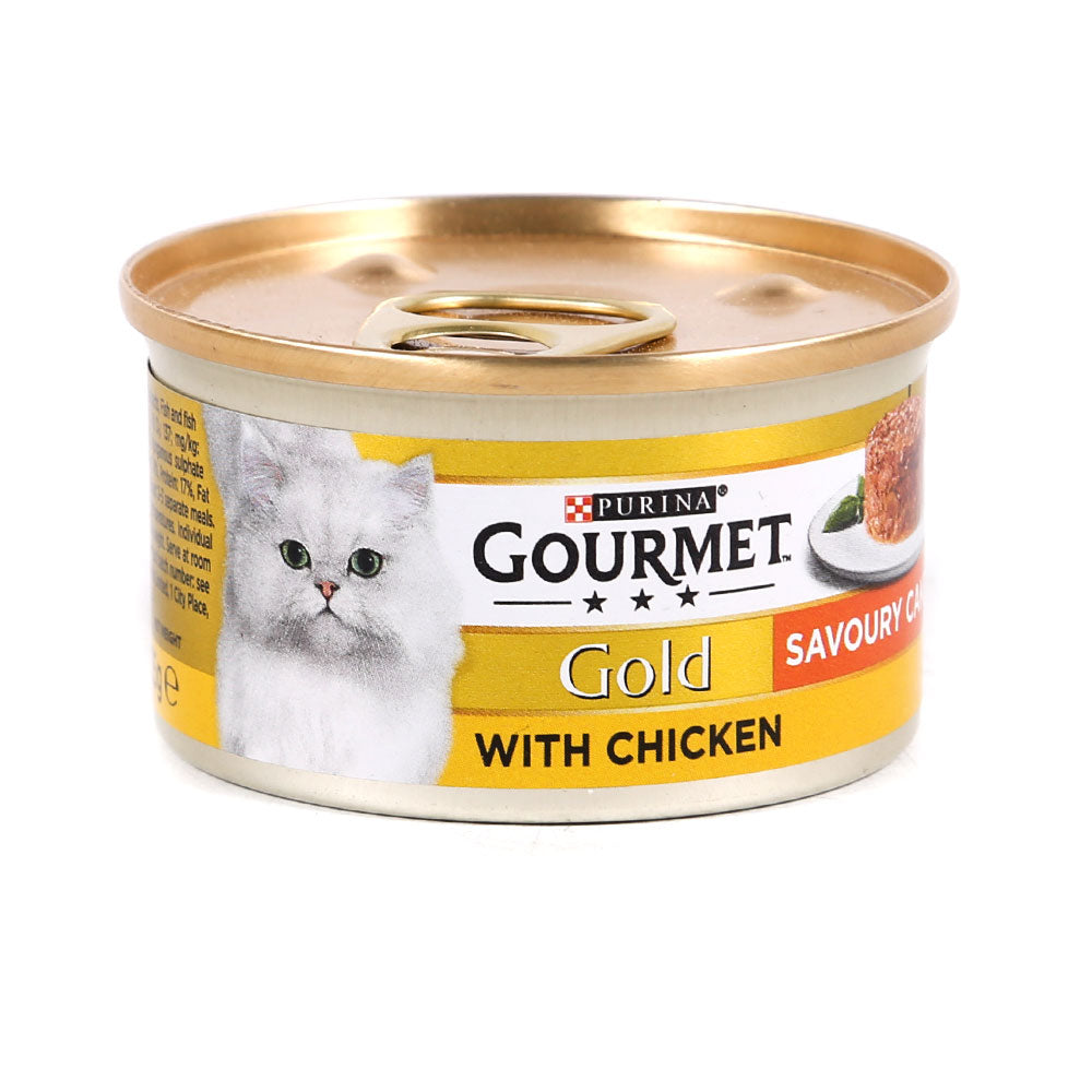 PURINA GOURMET CAT FOOD GOLD SAVOURY CAKE CHICKEN 85 GM