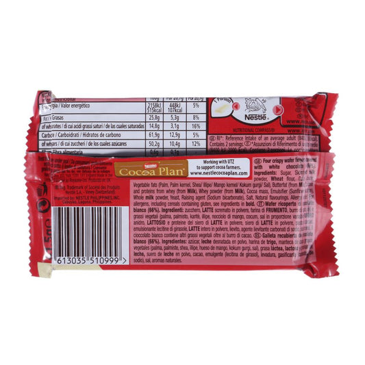 NESTLE KIT KAT CHOCOLATE WHITE 41.5 GM BASIC