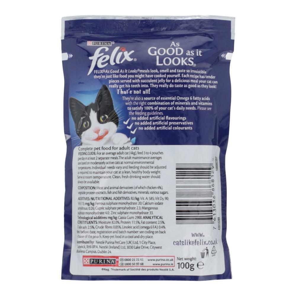 PURINA FELIX CAT FOOD JELLY WITH CHICKEN AS GOOD LOOK 100 GM