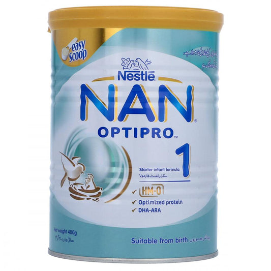 NESTLE NAN 1 MILK POWDER OPTIPRO TIN 400 GM