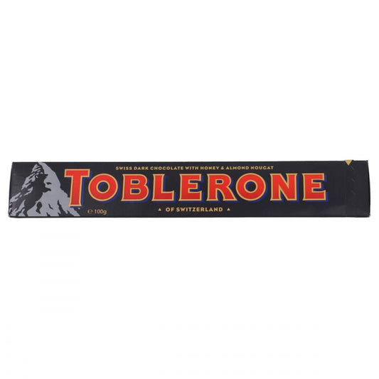 TOBLERONE SWISS DARK CHOCOLATE WITH HONEY & ALMOND NOUGAT 100G