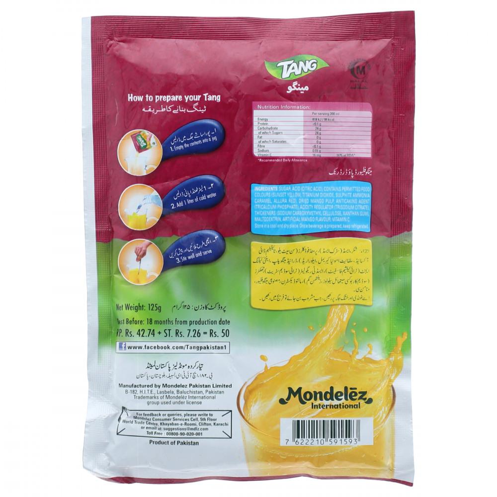 TANG MANGO FLAVOUR POWDER 125 GM