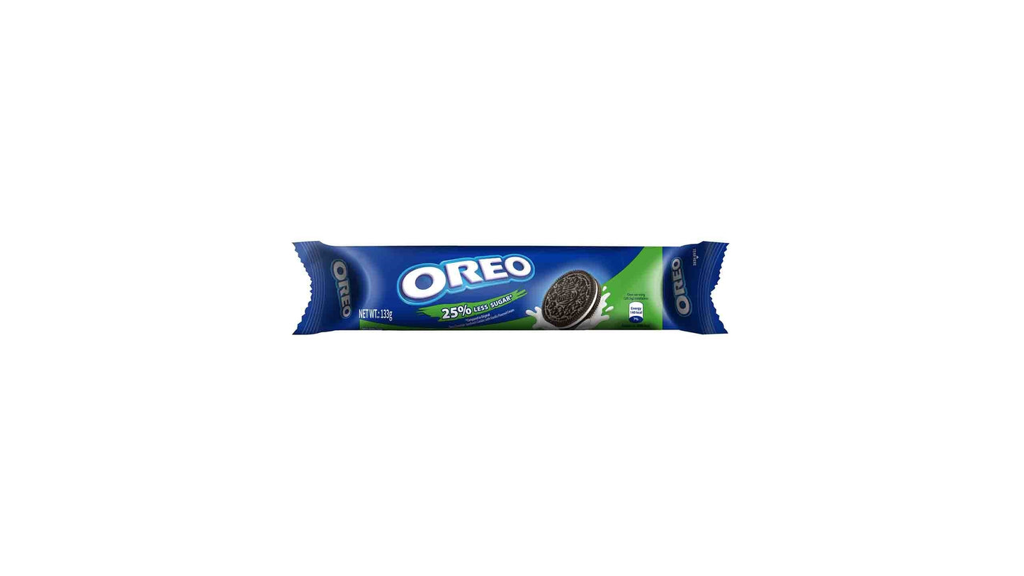 OREO BISCUIT CHOCOLATE 25% LESS SUGAR 133 GM