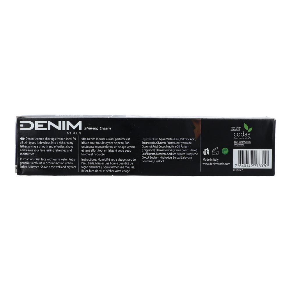 DENIM SHAVING CREAM BLACK 100 ML