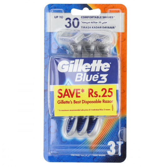 GILLETTE BLUE 3 RAZOR 3PC SET PACK