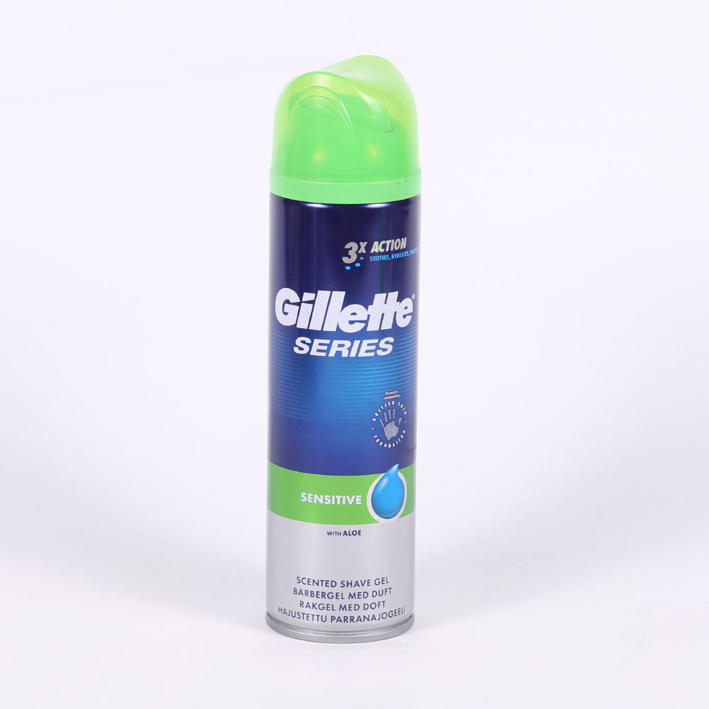 GILLETTE SHAVING GEL SENSITIVE WITH ALOE 200 ML