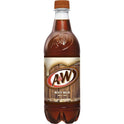 A&W Caffeine-Free, Low Sodium Root Beer Soda Pop, 16.9 Fl Oz, 6 Pack Bottles