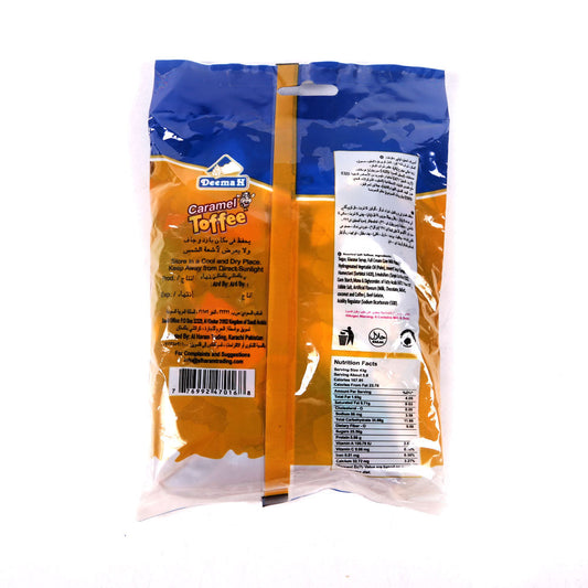 DEEMAH CARAMEL TOFFEE CANDY POUCH 250 GM