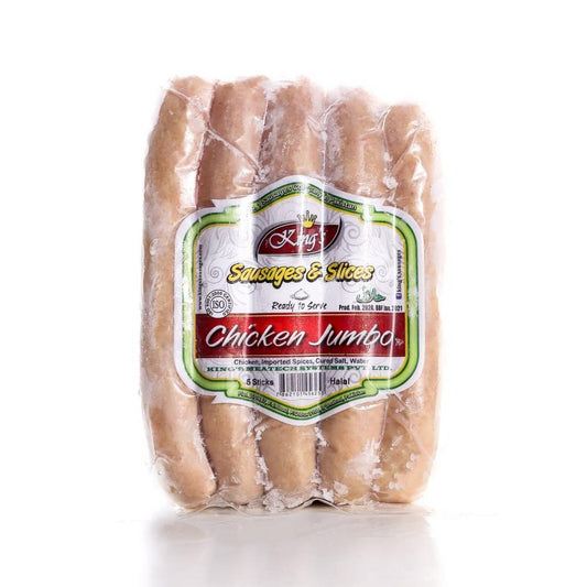 KINGS CHICKEN JUMBO SAUSAGES 5 STICKS 360 GM