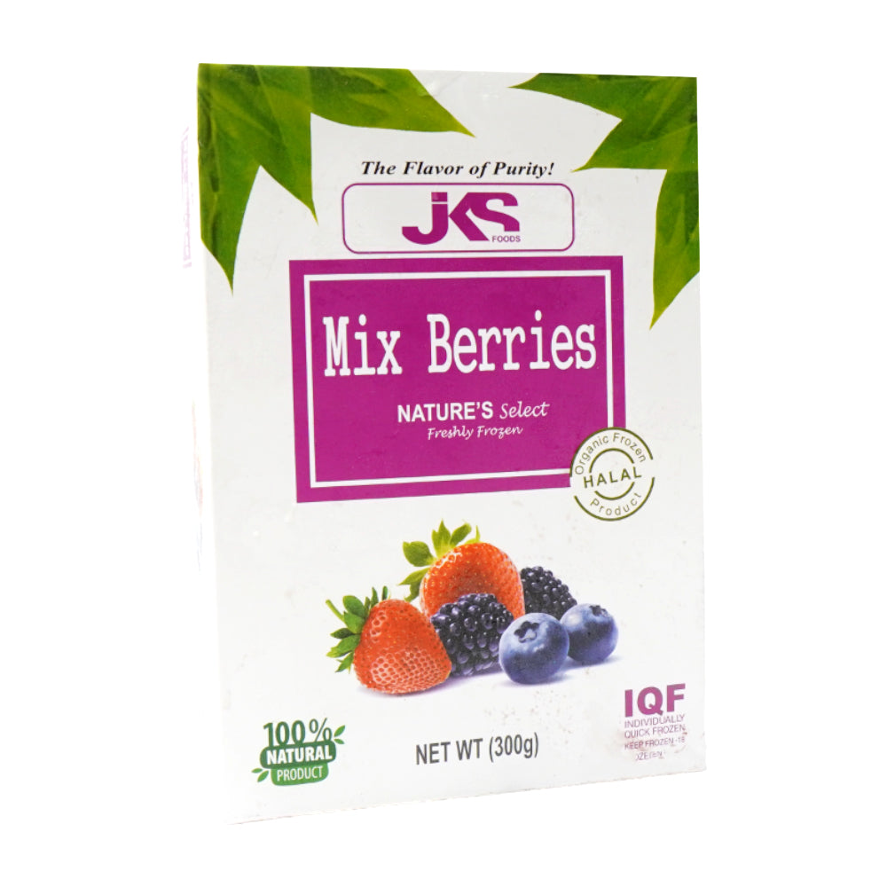 JKS NATURES SELECT FRESHLEY FROZEN MIX BERRIES BOX 300GM