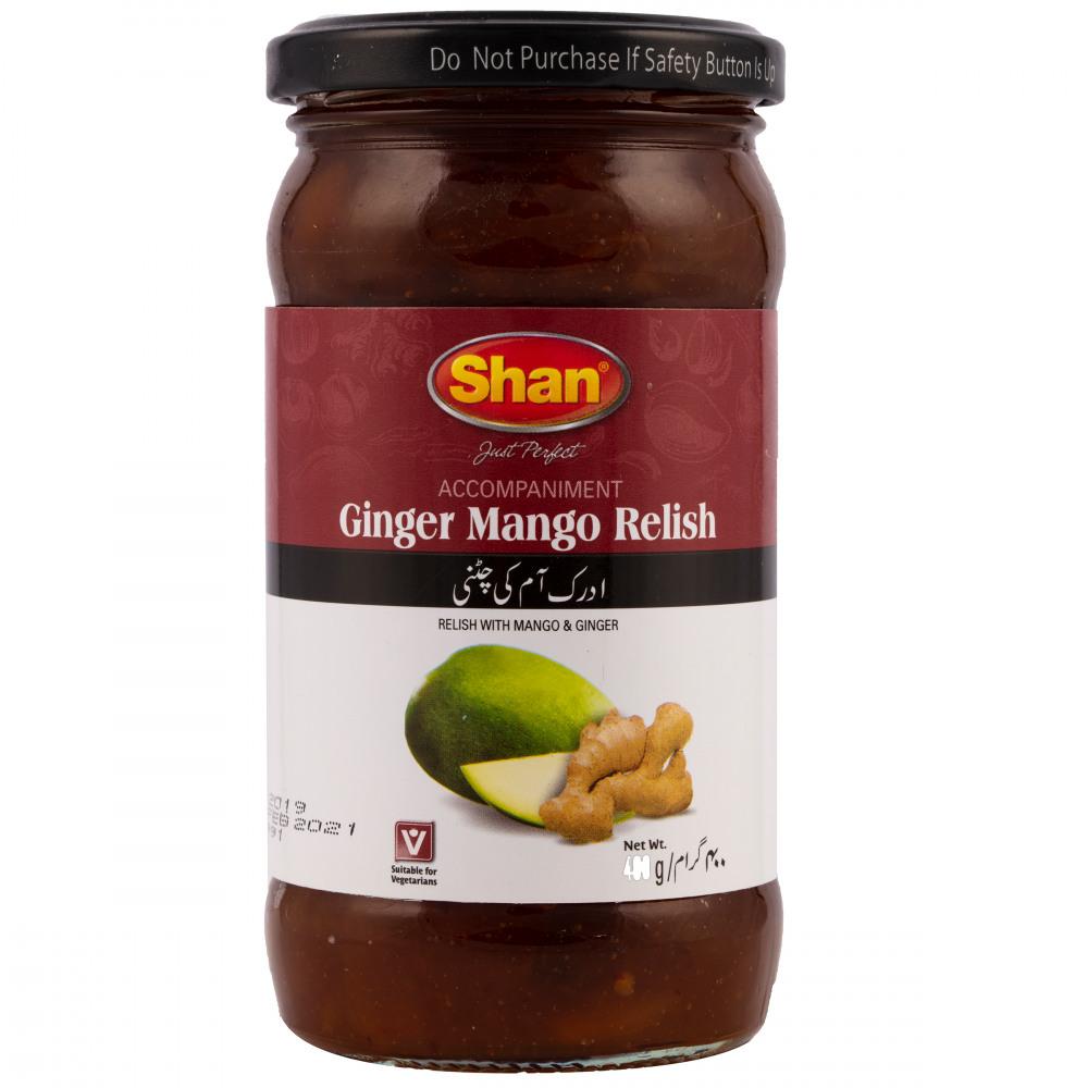 SHAN GINGER MANGO RELISH 400 GM BASIC