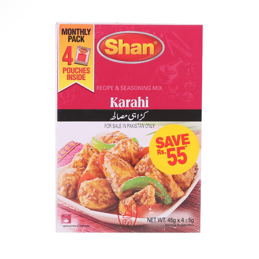 SHAN KARAHI MASALA MONTHLY PACK 4X45 GM