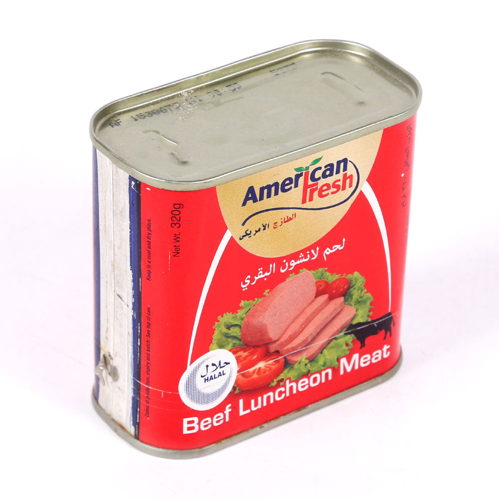 AMERICAN FRESH BEEF LUNCHEON MEAT TIN 320 GM