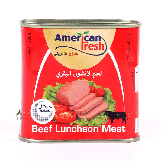 AMERICAN FRESH BEEF LUNCHEON MEAT TIN 320 GM