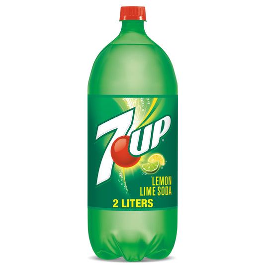 7UP Lemon Lime Soda, 2 L bottle