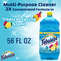 Fabuloso Multi-Purpose Cleaner, 2X Concentrated Formula, Tropical Spring Scent, 56 oz