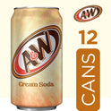 A&W Cream Soda, 12 fl oz, 12 Pack Cans