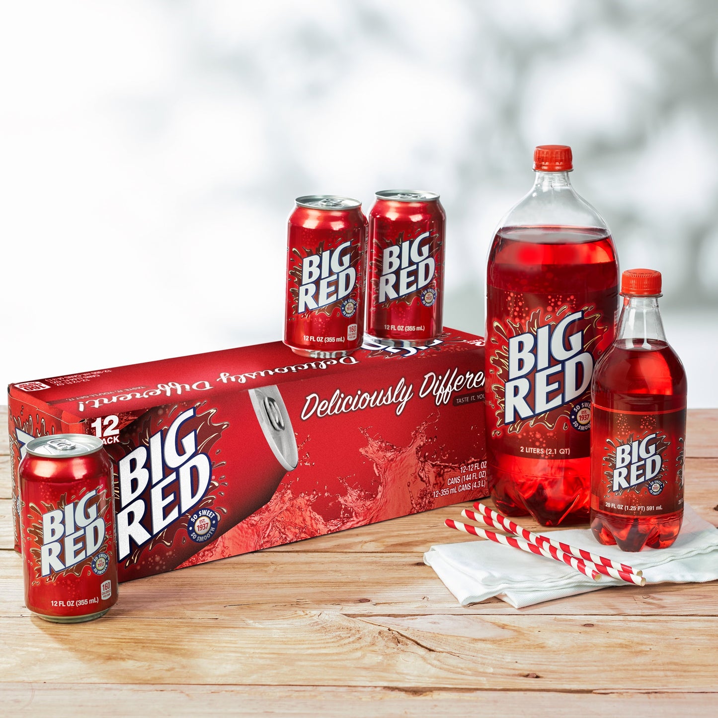 Big Red Soda Pop, 2 L bottle