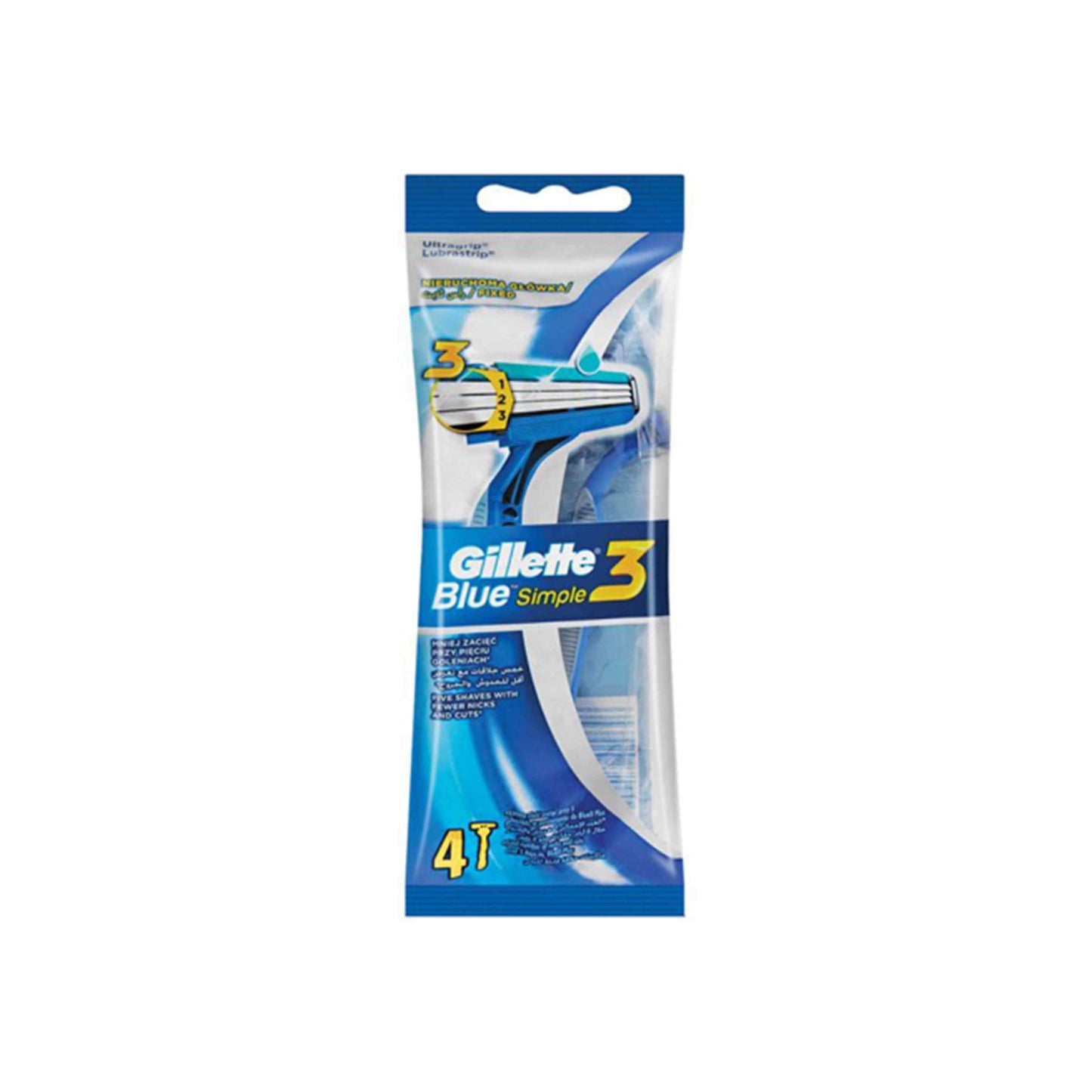 GILLETTE BLUE 3 RAZOR GLIDES SMOOTHY 1 PC