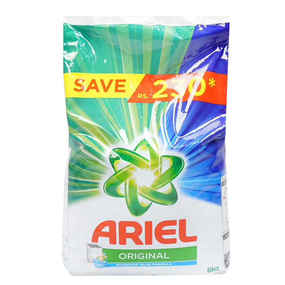 ARIEL WASHING POWDER ORIGINAL 6KG