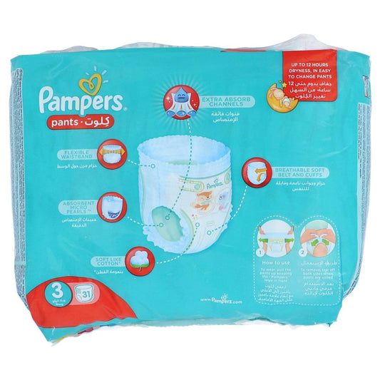 PAMPERS PANTS CULOTTE MIDI 3 31PCS 6-11 KG