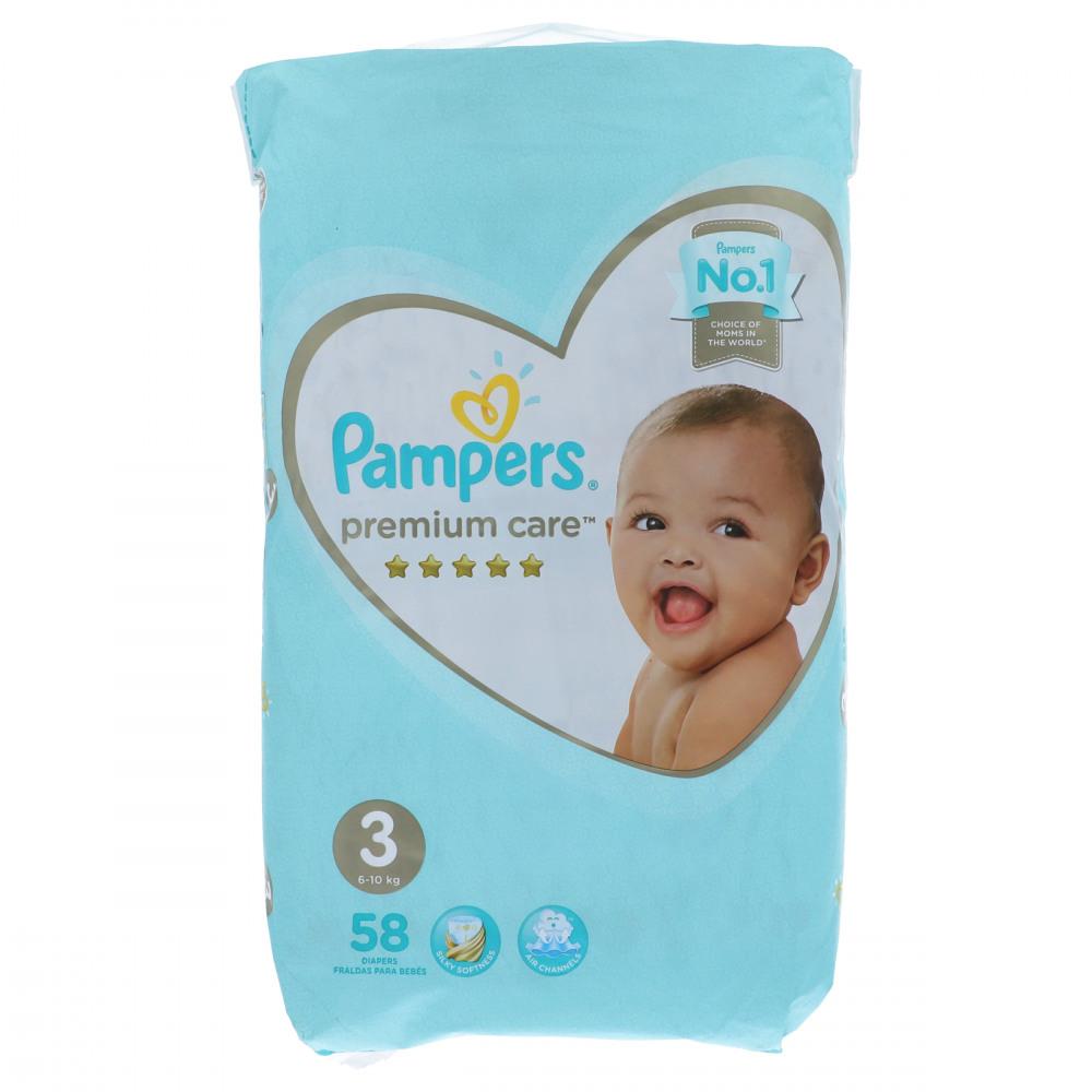 PAMPERS DIAPER PREMIUM CARE MEGA PACK 3 58PCS 6-10 KG