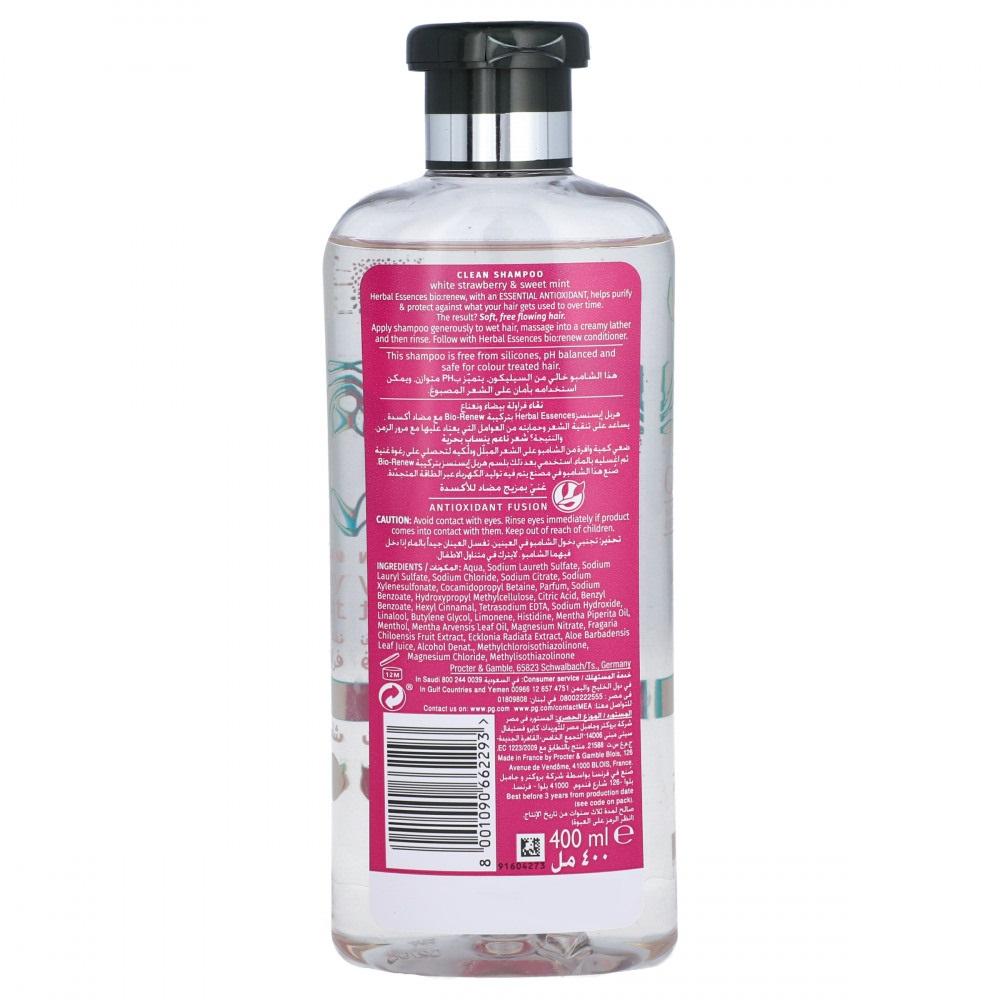 HERBAL ESSENCES SHAMPOO WHITE STRAWBERRY N SWEET MINT 400ML