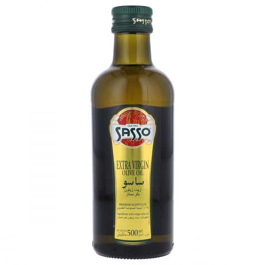 SASSO OLIVE OIL EXTRA VIRGIN BOTTLE 500 ML