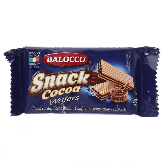 BALOCCO SNACK WAFER CACAO  45 GM