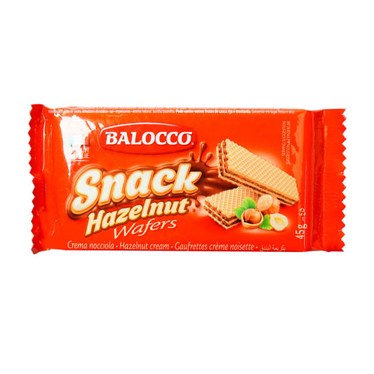 BALOCCO SNACK WAFERS HAZELNUT 45 GM