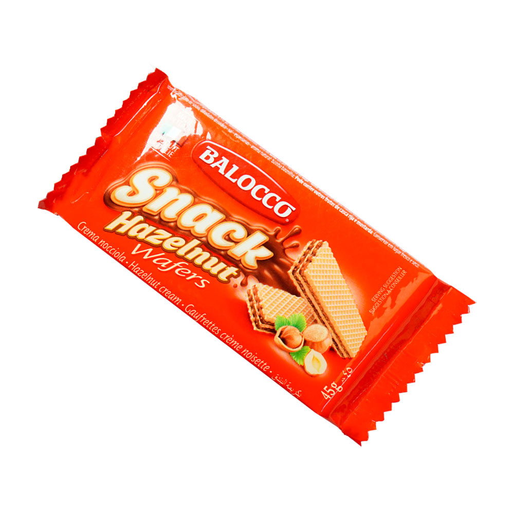 BALOCCO SNACK WAFERS HAZELNUT 45 GM