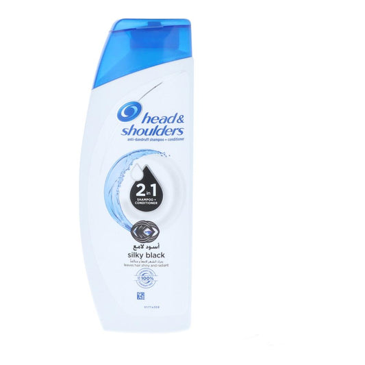 HEAD & SHOULDERS SHAMPOO 2IN1 SILKY BLACK 190 ML