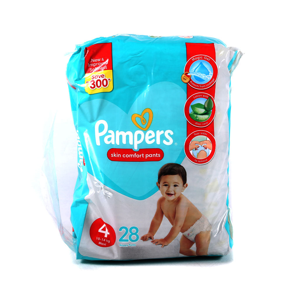 PAMPERS PANTS JUMBO PACK MAXI 4 28PCS 10-14 KG