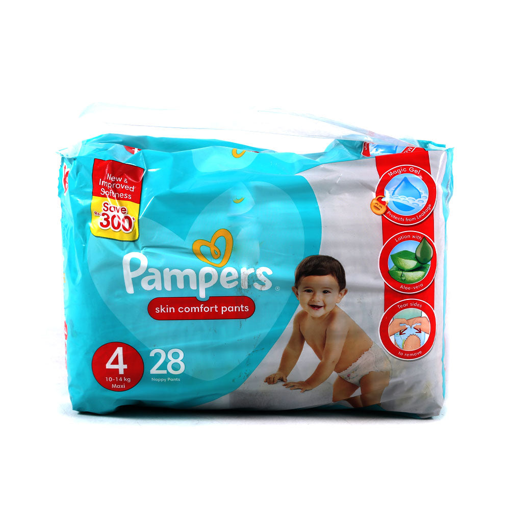 PAMPERS PANTS JUMBO PACK MAXI 4 28PCS 10-14 KG