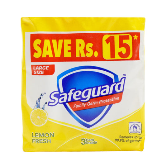 SAFEGUARD SOAP FAMILY PACK LEMON FRESH 3X125 GM