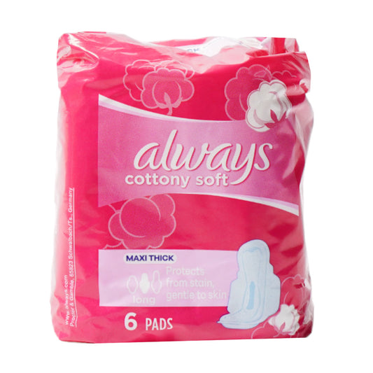 ALWAYS SANITARY PADS MAXI THICK LONG 6PCS