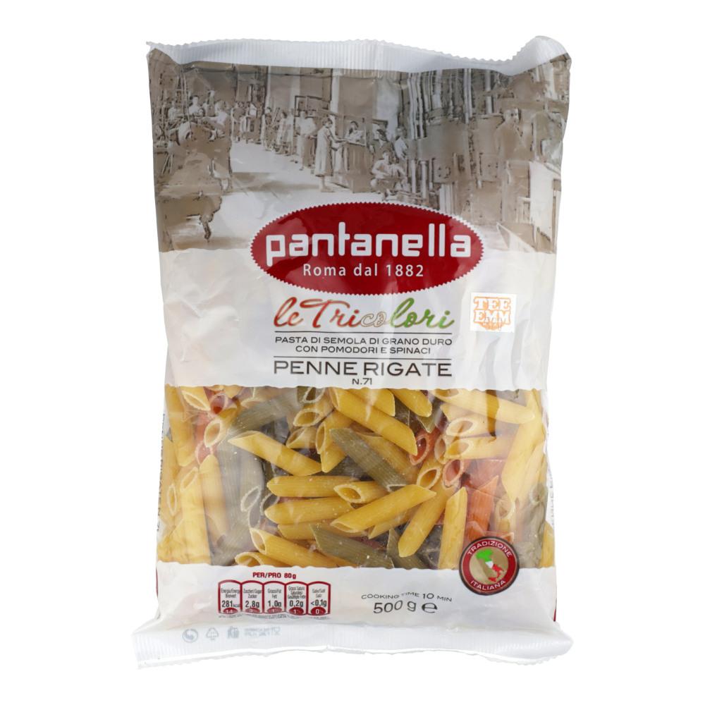 PANTANELLA PASTA PENNE RIGATE TRICOLOR NO 71 500 GM