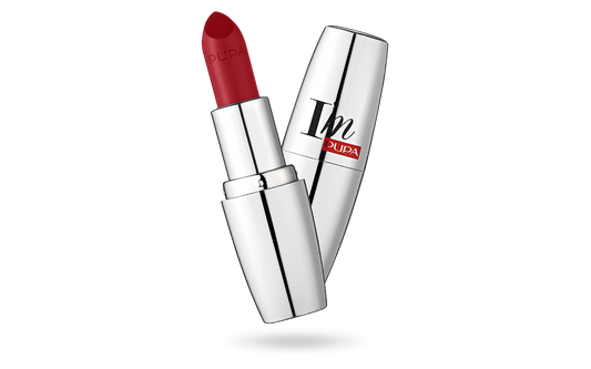 PUPA I M PURE COLOR LIPSTICK ABSOLUTE SHINE RED POP