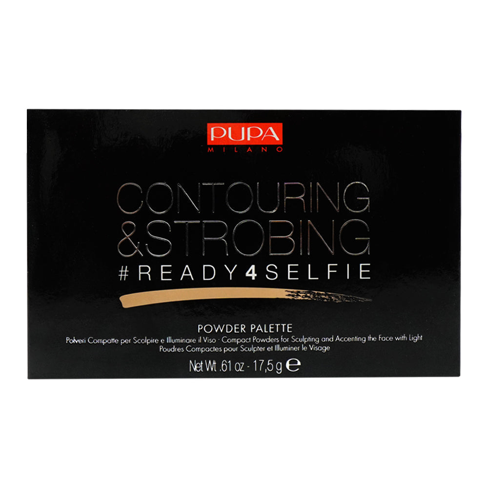 PUPA CONTOURING & STROBING PALETTE READY4SELFIE POWDER PALET