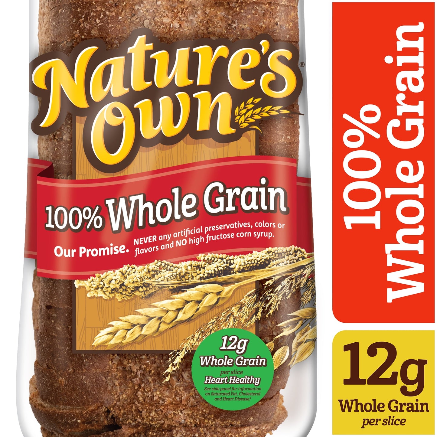 Nature's Own 100% Whole Grain Sliced Sandwich Bread, 20 oz