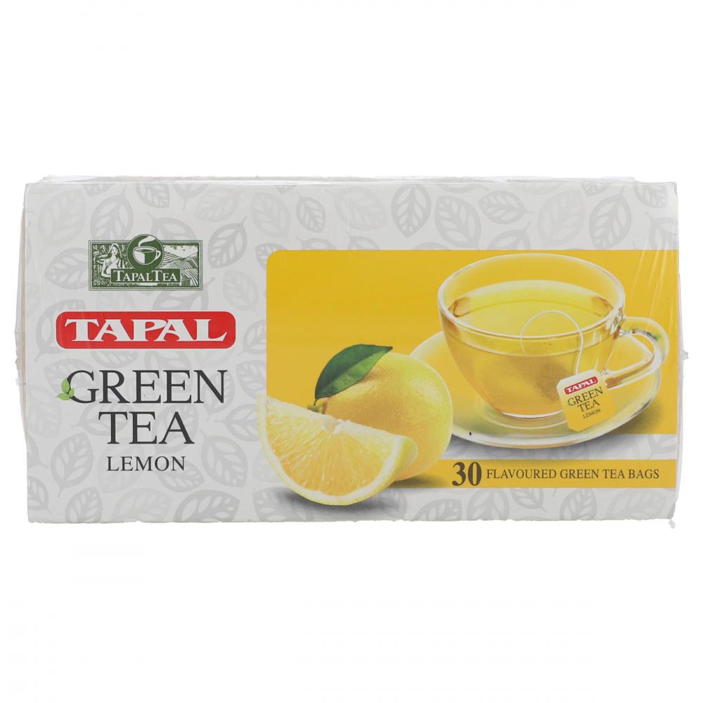 TAPAL GREEN TEA BAGS LEMON 30 BAGS 45 GM