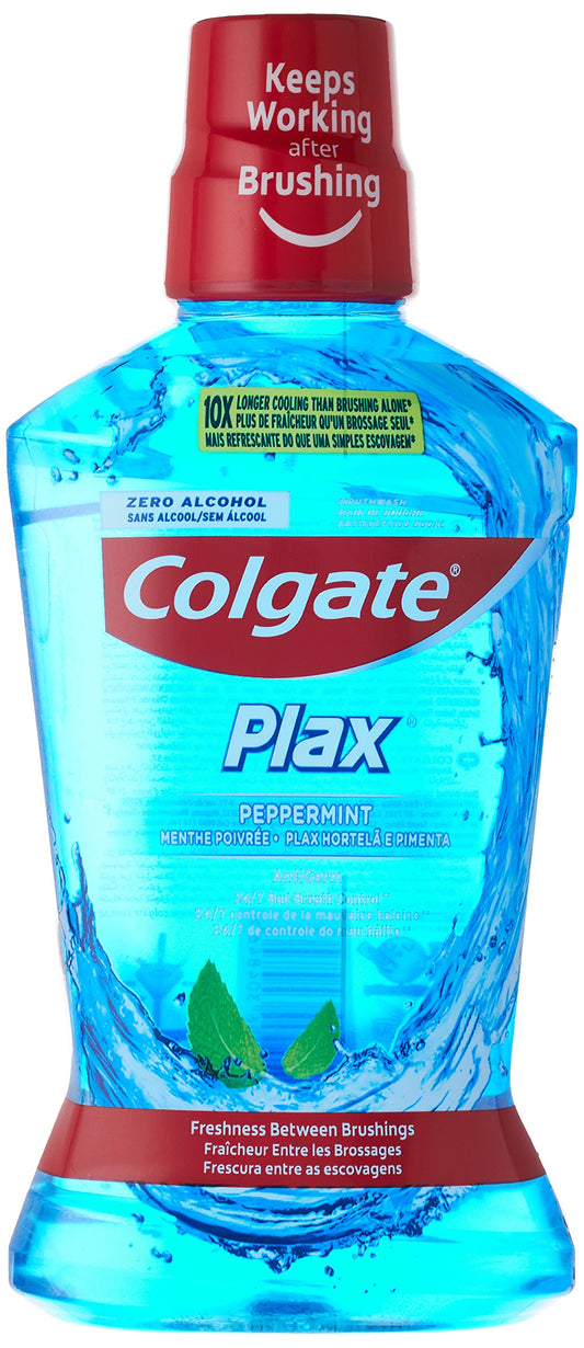 COLGATE PLAX MOUTH WASH PEPPERMINT MENTHE POIVREE 500 ML