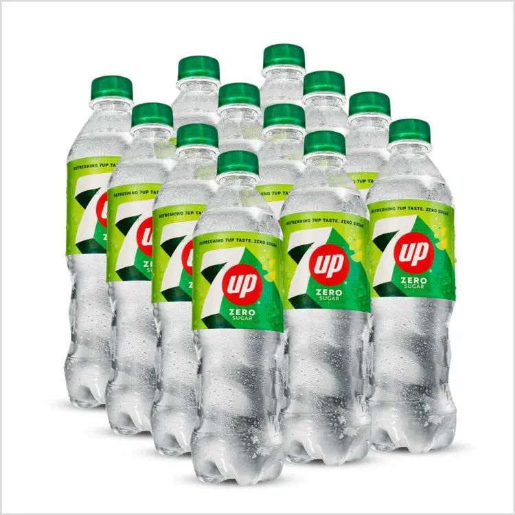 7 UP BOTTLE FREE 500 ML-CARTON