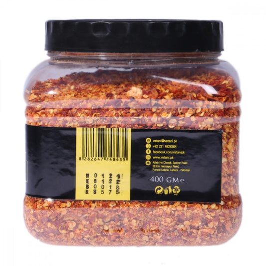 VATANI RED CHILLI FLAKES 400 GM BASIC