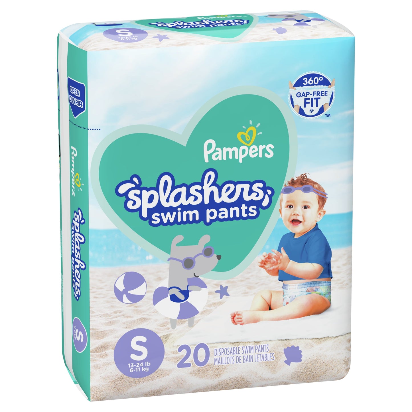 Pampers Splashers Swim Diapers Size S 20 Count (Select for More Options)