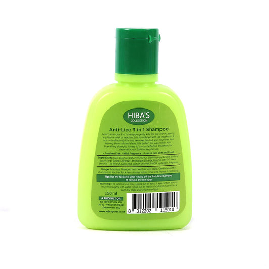 HIBA SHAMPOO 3 IN 1 ANTI LICE 150 ML