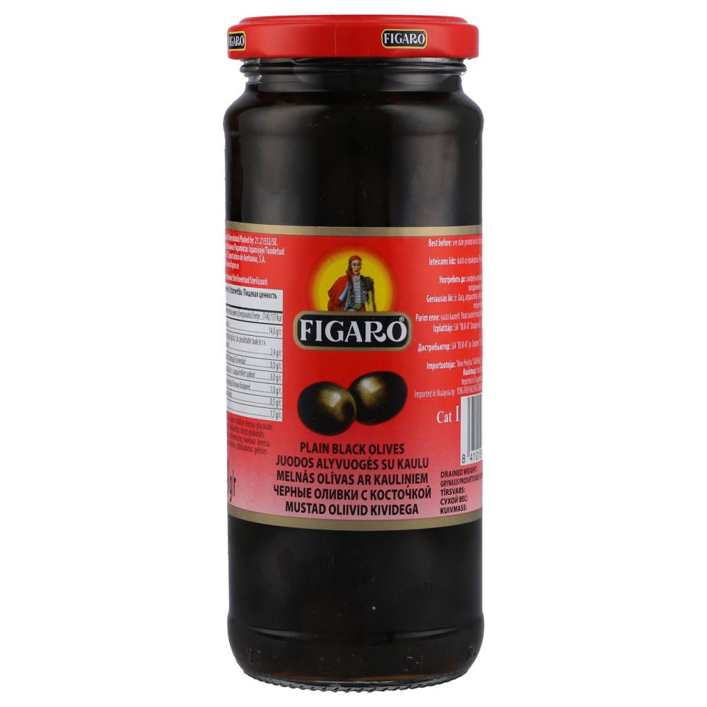 FIGARO OLIVES BLACK PLAIN 340 GM