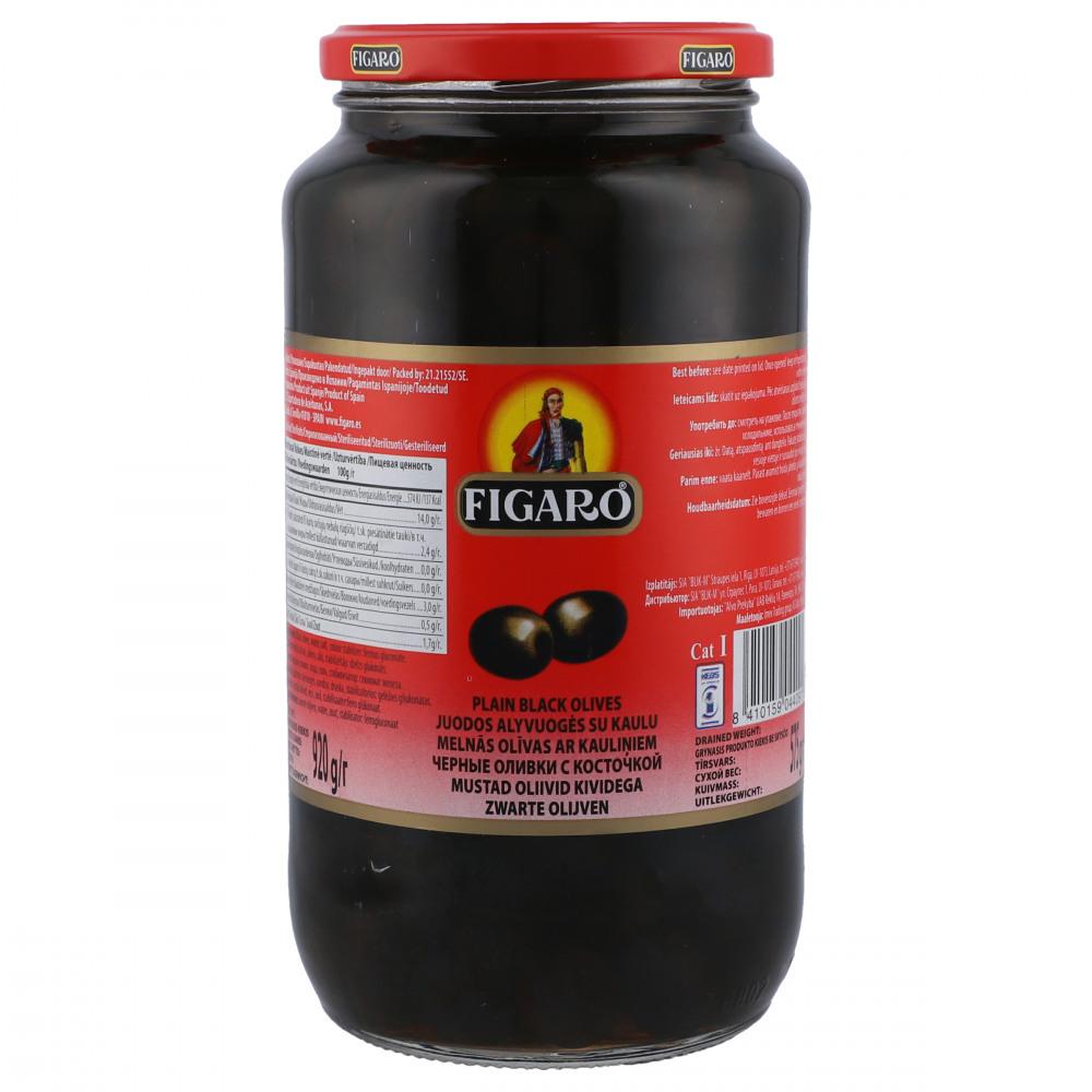 FIGARO OLIVES BLACK PLAIN 920 GM