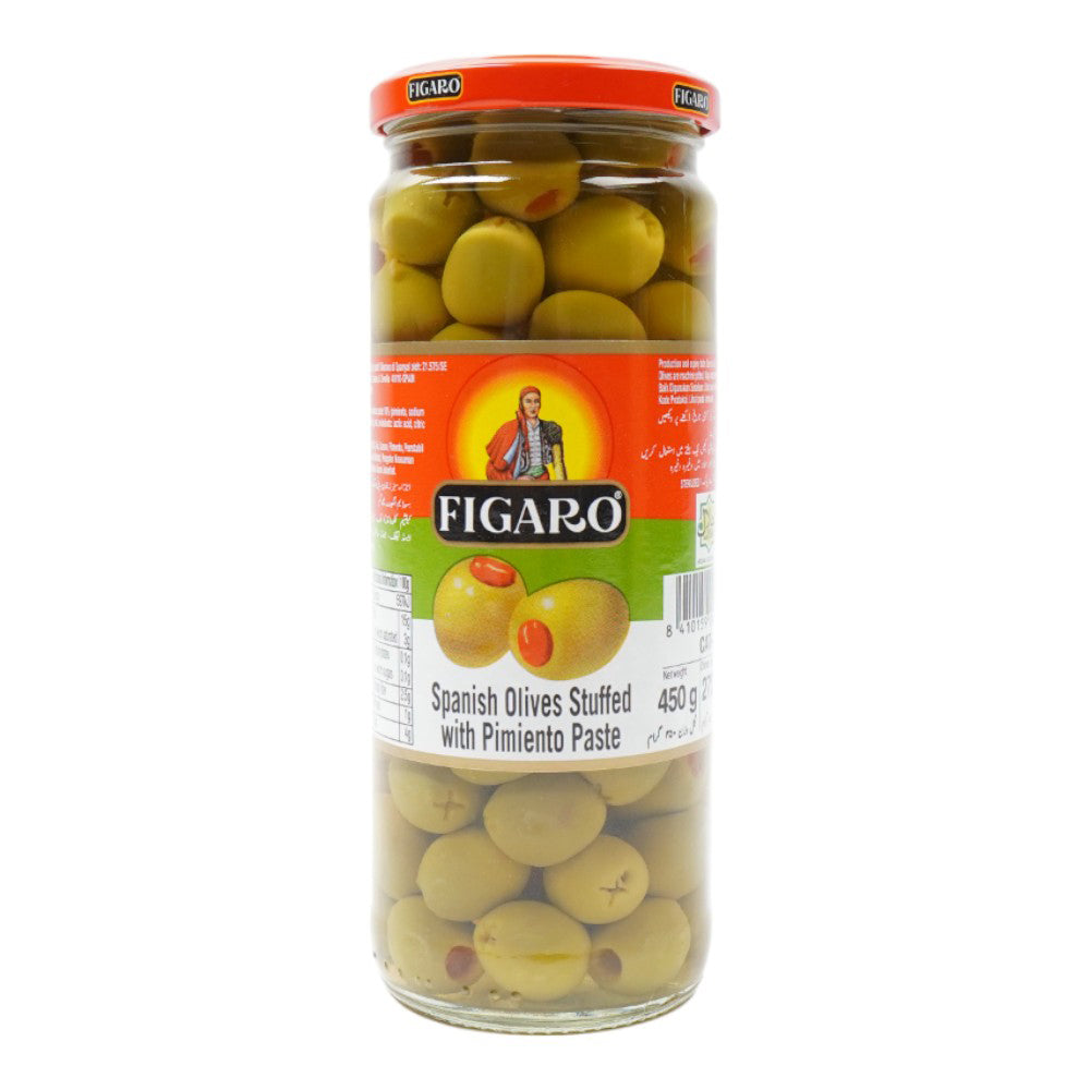 FIGARO OLIVES GREEN STUFFED 450 GM